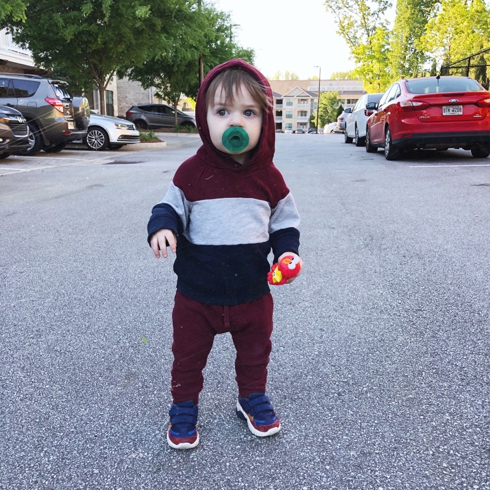 chunky color blocked velcro sneakers